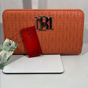 Badgley Mischka Coral Quilted Wallet